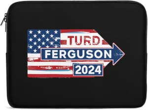 2024 TURD Ferguson for President Personalized Laptop Bag Business Casual Laptop Cases Slim Computer Bag Briefcase
