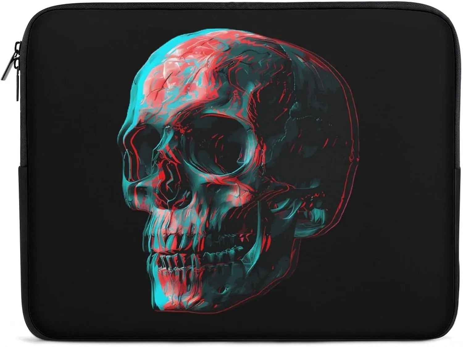 3D Skull Personalized Laptop Bag Business Casual Laptop Cases Slim Computer Bag Briefcase