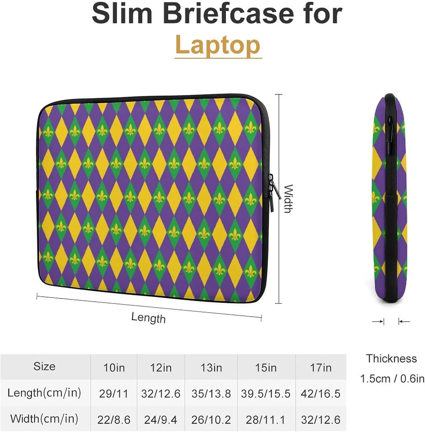 Abstract Geometric Pattern Personalized Laptop Bag Business Casual Laptop Case Slim Computer Bag Briefcase