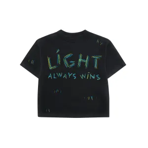 Adults "Light Always Wins" Oversized T-Shirt | Black