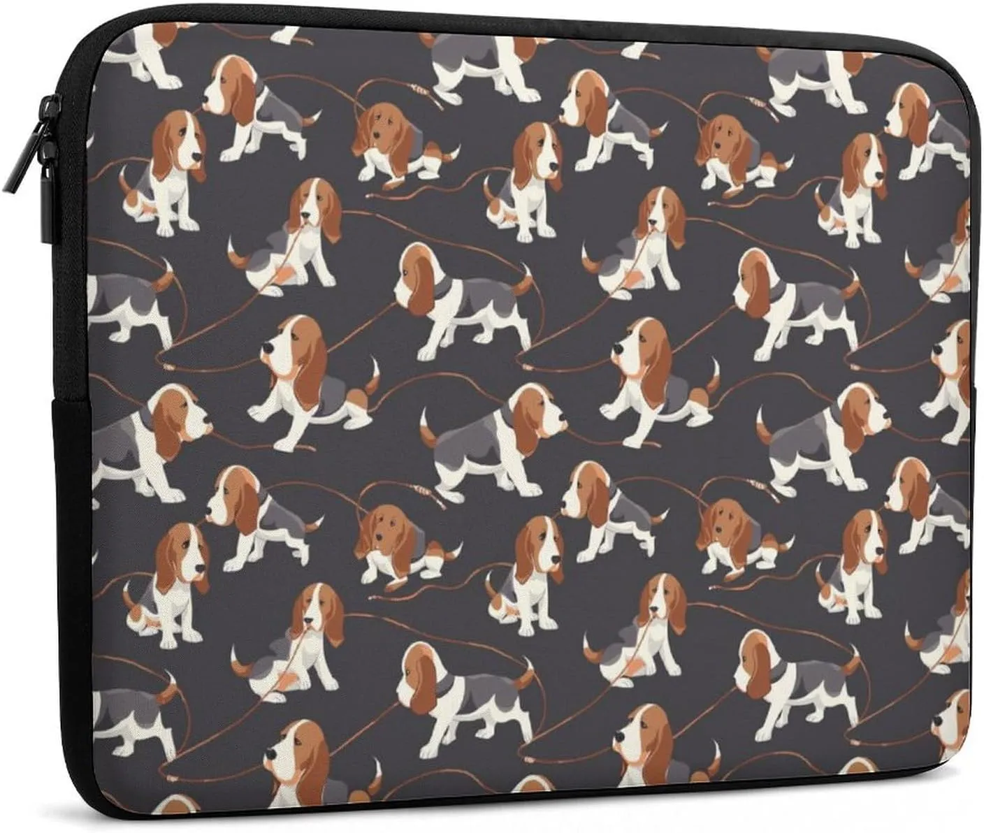 Aggrieved Beagle Dogs Personalized Laptop Bag Business Casual Laptop Cases Slim Computer Bag Briefcase