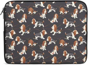 Aggrieved Beagle Dogs Personalized Laptop Bag Business Casual Laptop Cases Slim Computer Bag Briefcase