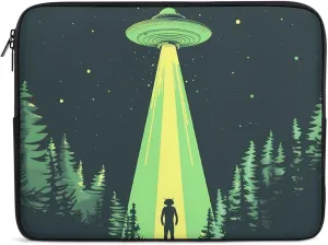 Alien Spaceship at Night Personalized Laptop Bag Business Casual Laptop Cases Slim Computer Bag Briefcase
