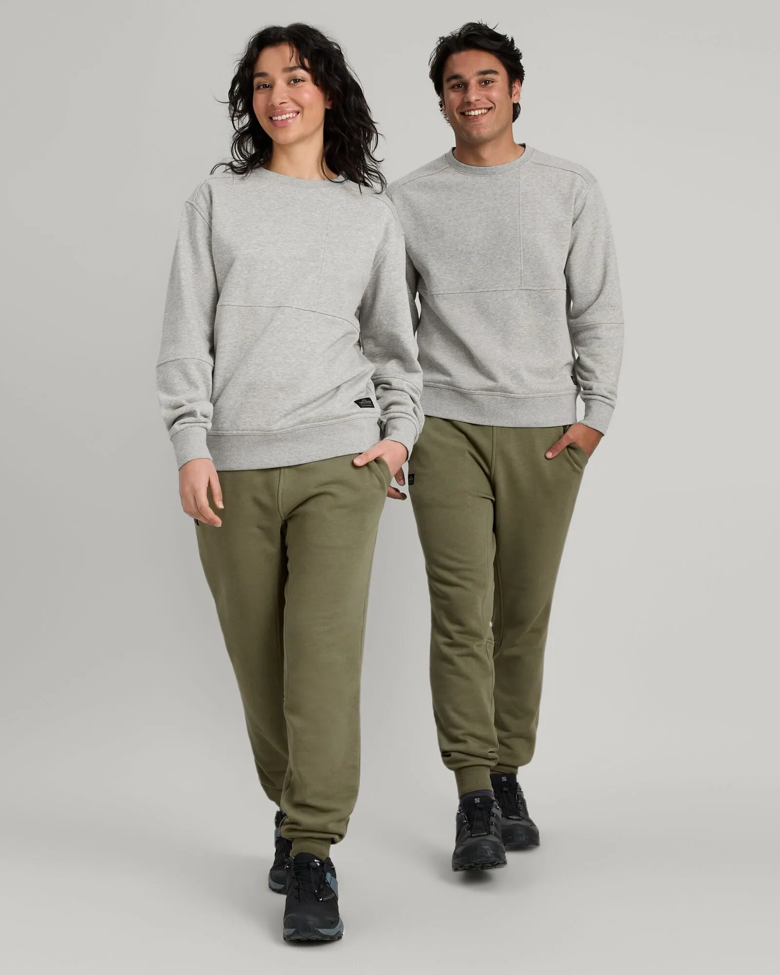 ANY-Time Sweats LT Unisex Sweater - Light Grey Marle