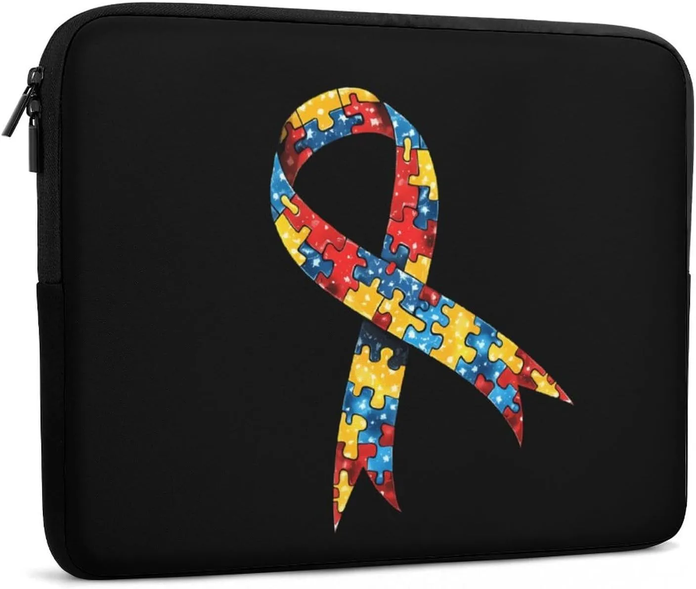 Autism Awareness Ribbon Personalized Laptop Bag Business Casual Laptop Cases Slim Computer Bag Briefcase