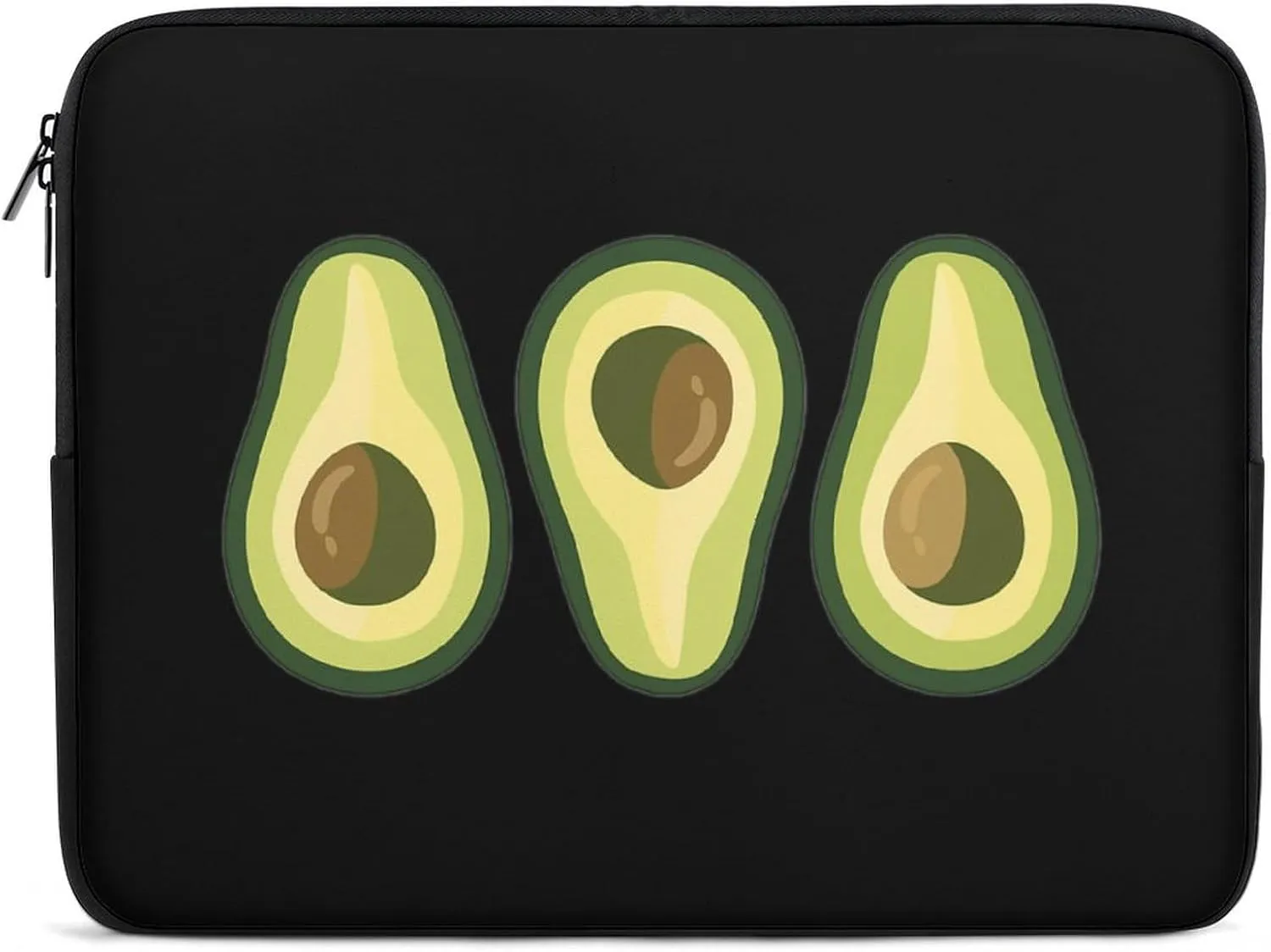 Avocado Slices Personalized Laptop Bag Business Casual Laptop Cases Slim Computer Bag Briefcase