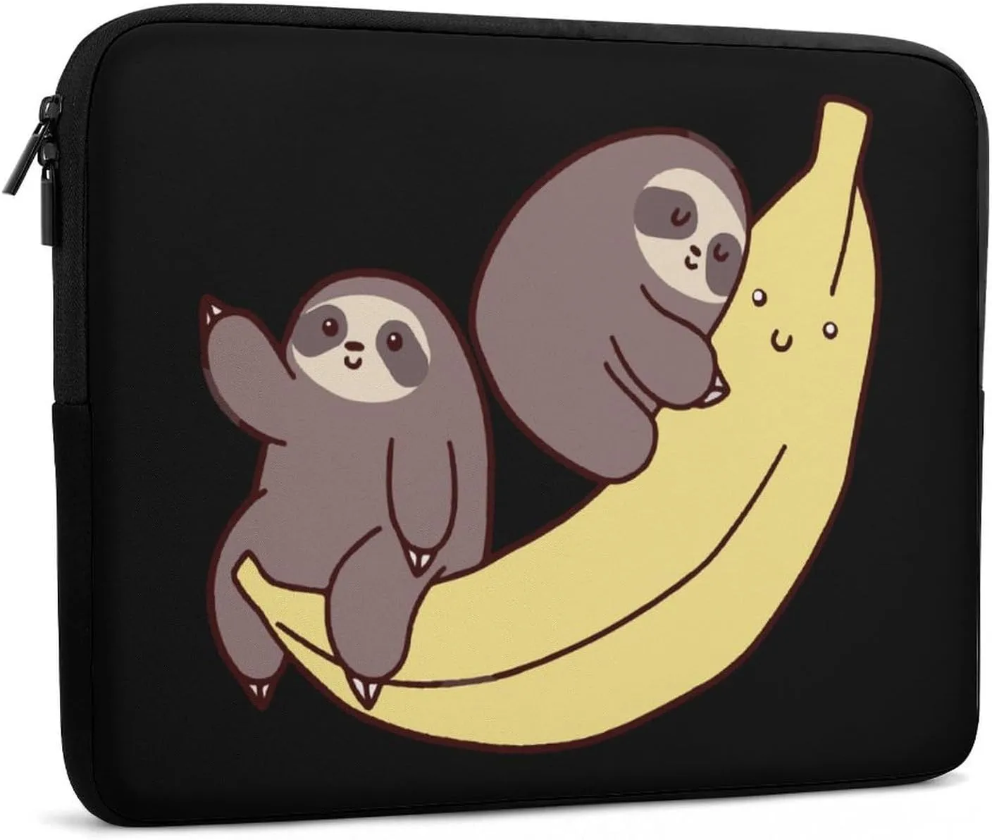 Banana Wild Sloth Personalized Laptop Bag Business Casual Laptop Case Slim Computer Bag Briefcase