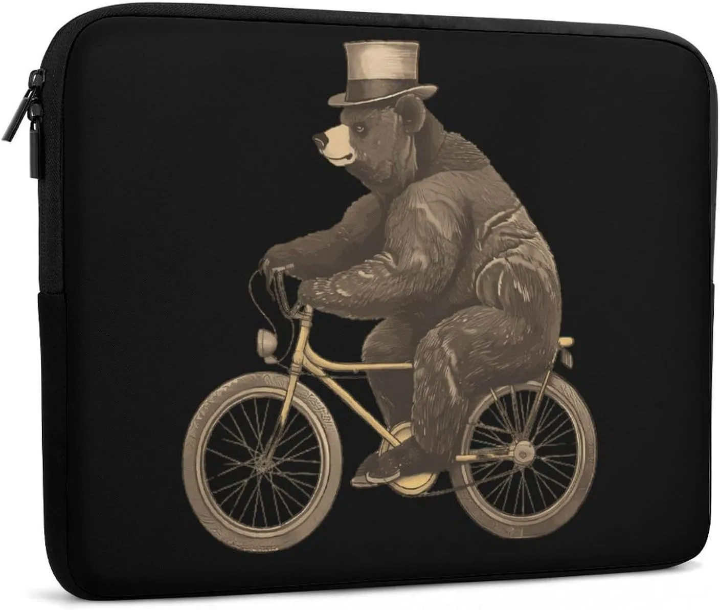 Bear Bike Personalized Laptop Bag Business Casual Laptop Cases Slim Computer Bag Briefcase