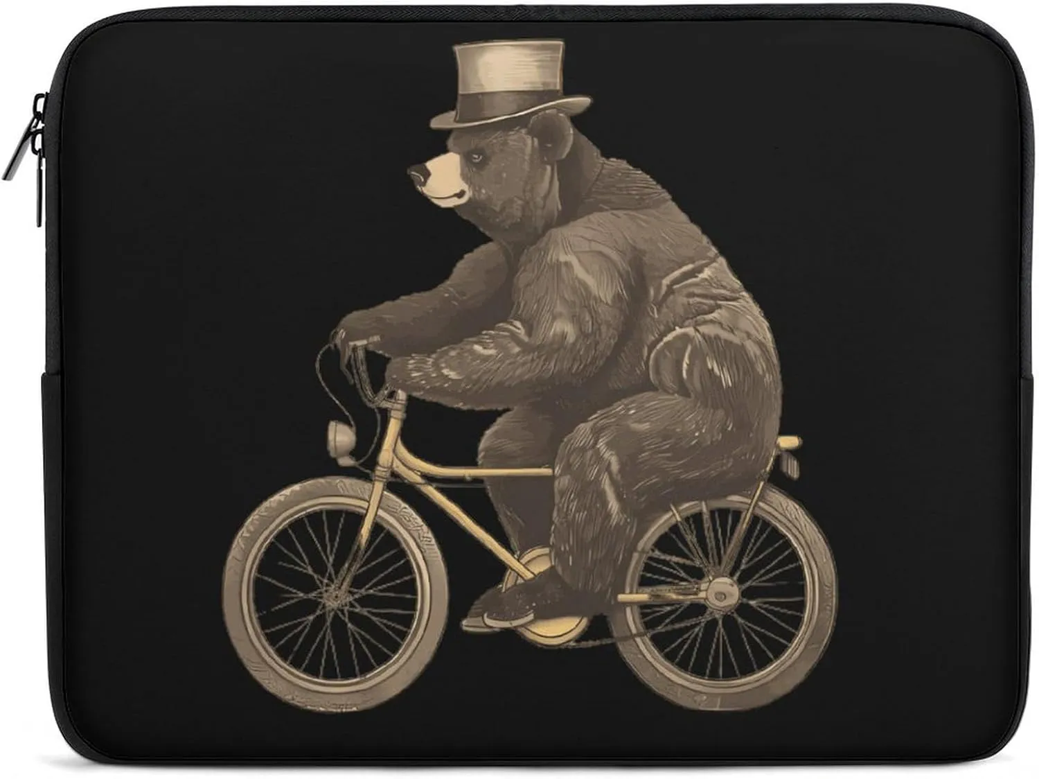 Bear Bike Personalized Laptop Bag Business Casual Laptop Cases Slim Computer Bag Briefcase