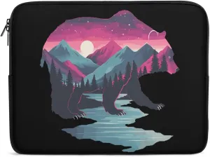 Bear Wildlife Animal Personalized Laptop Bag Business Casual Laptop Cases Slim Computer Bag Briefcase