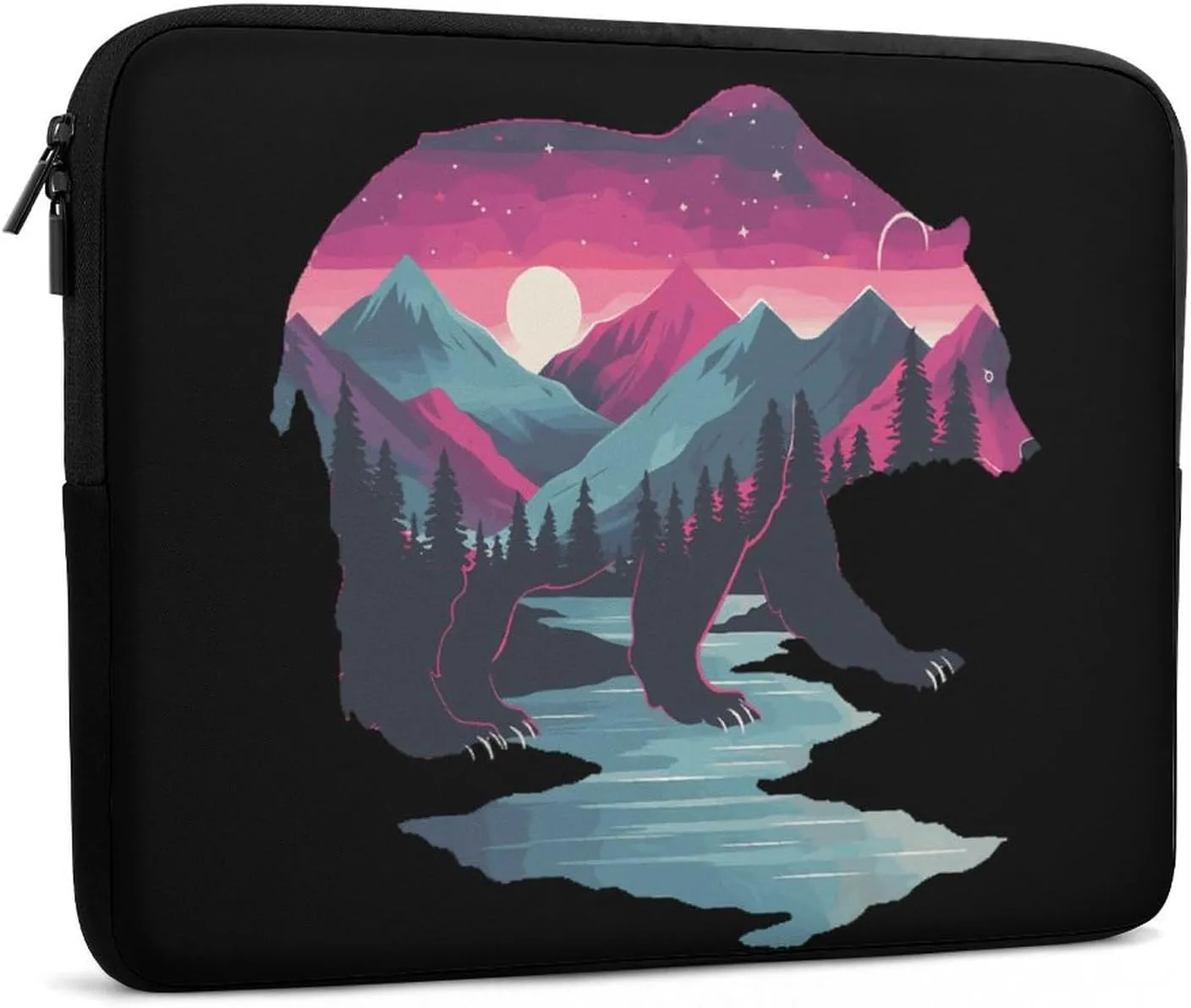 Bear Wildlife Animal Personalized Laptop Bag Business Casual Laptop Cases Slim Computer Bag Briefcase