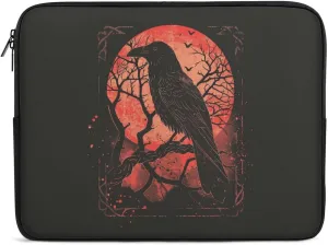 Black Crow Raven Personalized Laptop Bag Business Casual Laptop Cases Slim Computer Bag Briefcase