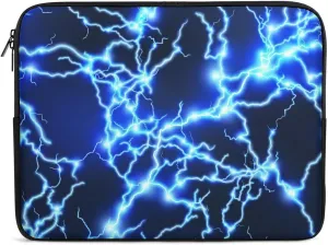 Blue Lightning Personalized Laptop Bag Business Casual Laptop Case Slim Computer Bag Briefcase