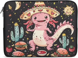 Cactus Axolotl Mexican Personalized Laptop Bag Business Casual Laptop Cases Slim Computer Bag Briefcase