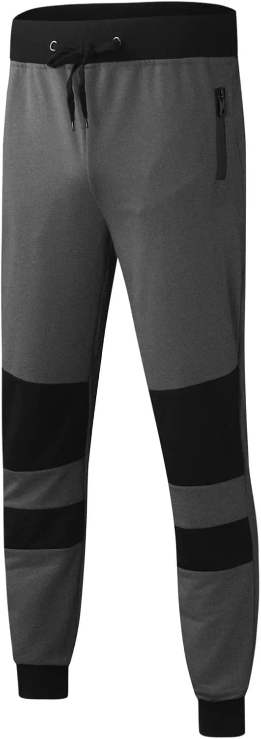 Cargo Pants for Men Relaxed Fit Heavyweight Fleece Cargo Sweatpant Stretch Elastic Waist Jogger Sport Pant Drawstring