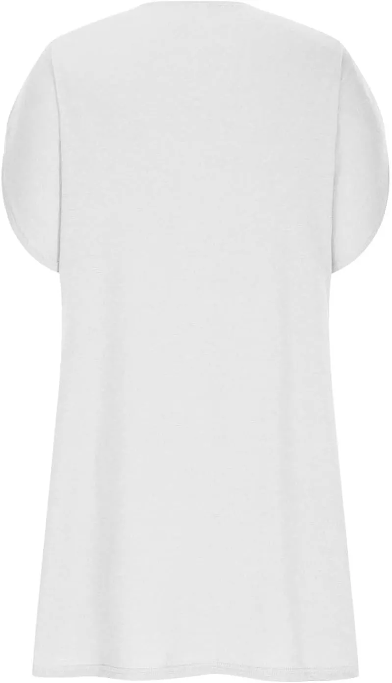 Casual Dresses for Women 2025 Solid V Neck Batwing Sleeve Mini Dress Summer Going Out Dress for Ladies