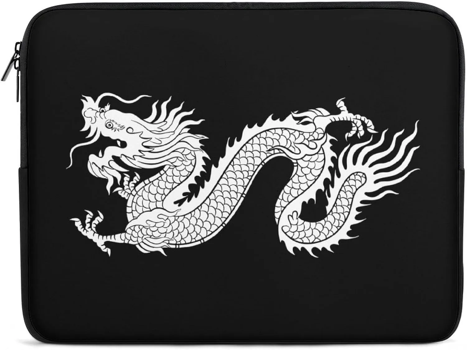 Chinese Dragon Silhouette Personalized Laptop Bag Business Casual Laptop Case Slim Computer Bag Briefcase