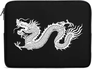 Chinese Dragon Silhouette Personalized Laptop Bag Business Casual Laptop Case Slim Computer Bag Briefcase