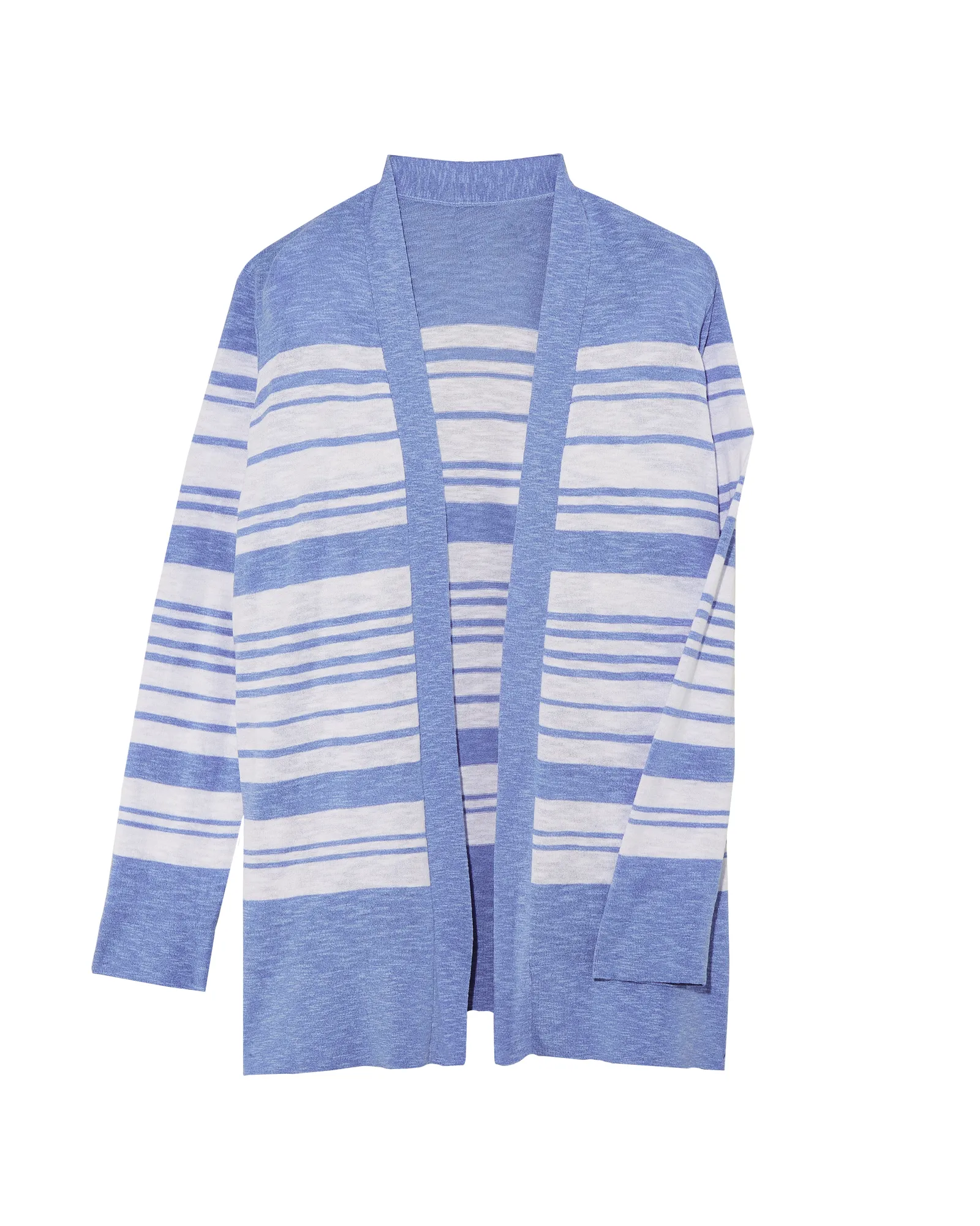 Clancey Striped Cardigan | Azure Blue / White