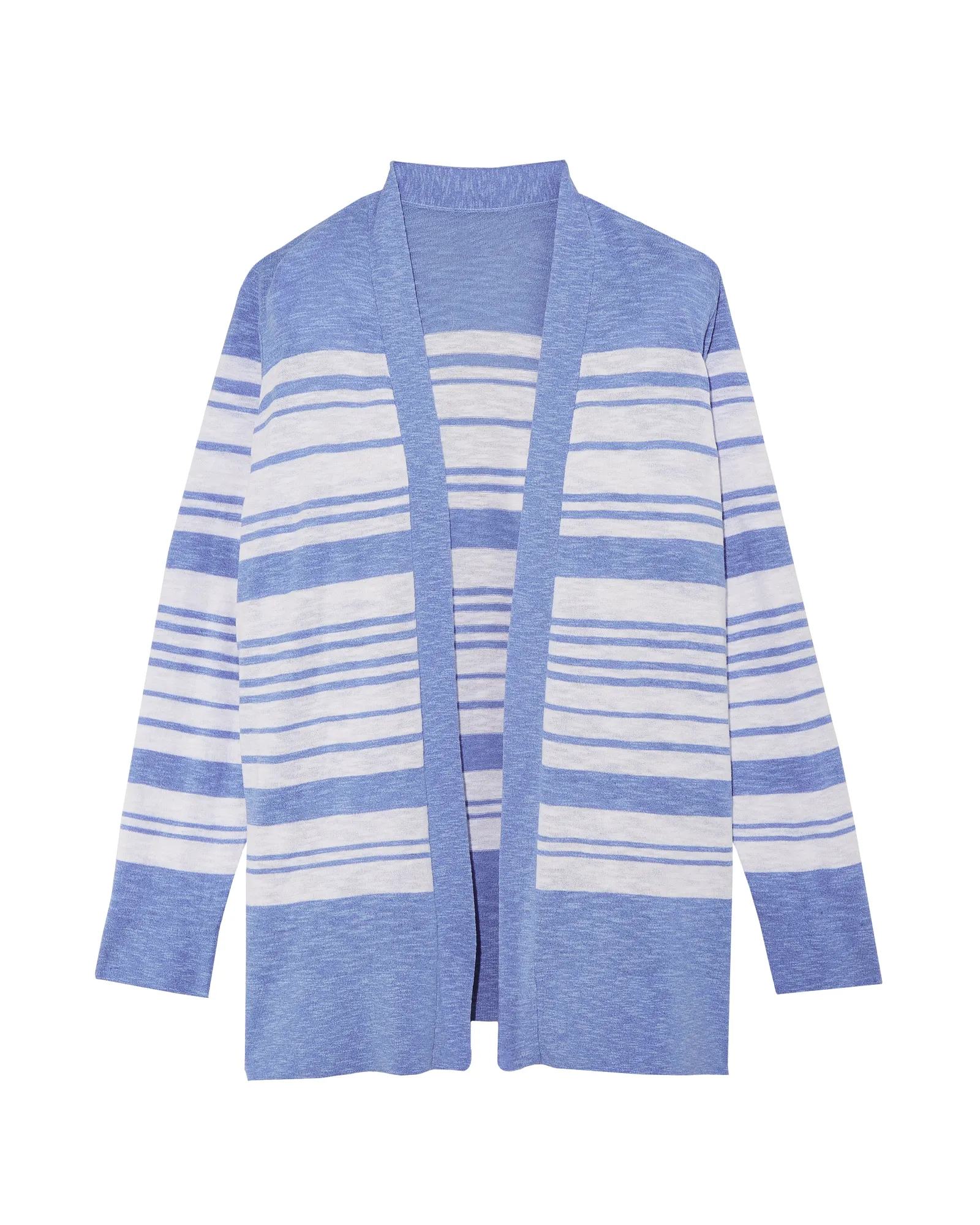 Clancey Striped Cardigan | Azure Blue / White