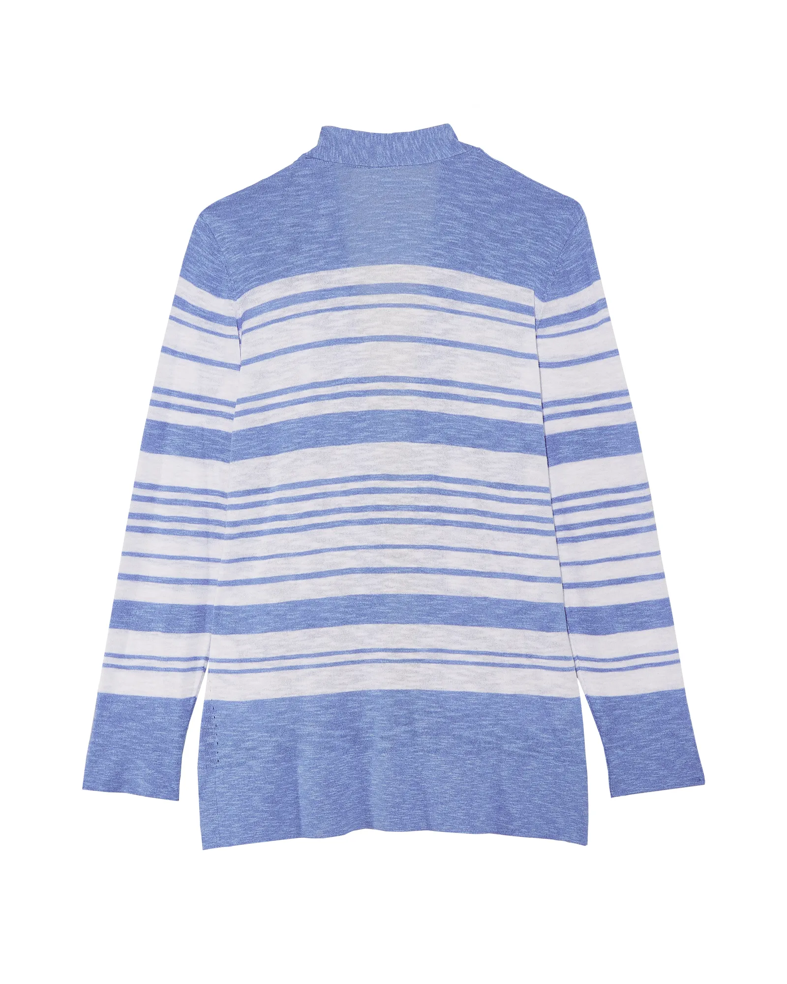 Clancey Striped Cardigan | Azure Blue / White