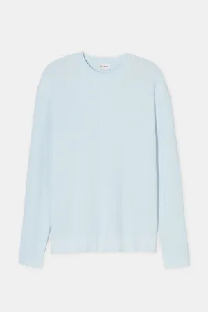 Closed Fine Knit Jumper - Light Sky Blue