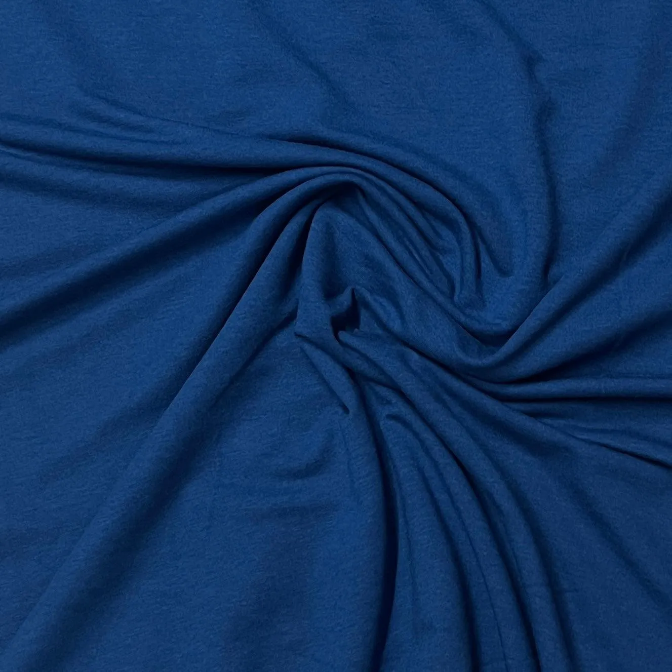 Cobalt Bamboo Stretch French Terry Fabric
