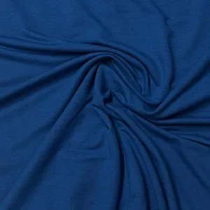 Cobalt Bamboo Stretch French Terry Fabric