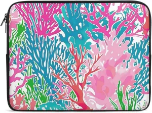 Colorful Coral Reef Print Personalized Laptop Bag Business Casual Laptop Cases Slim Computer Bag Briefcase