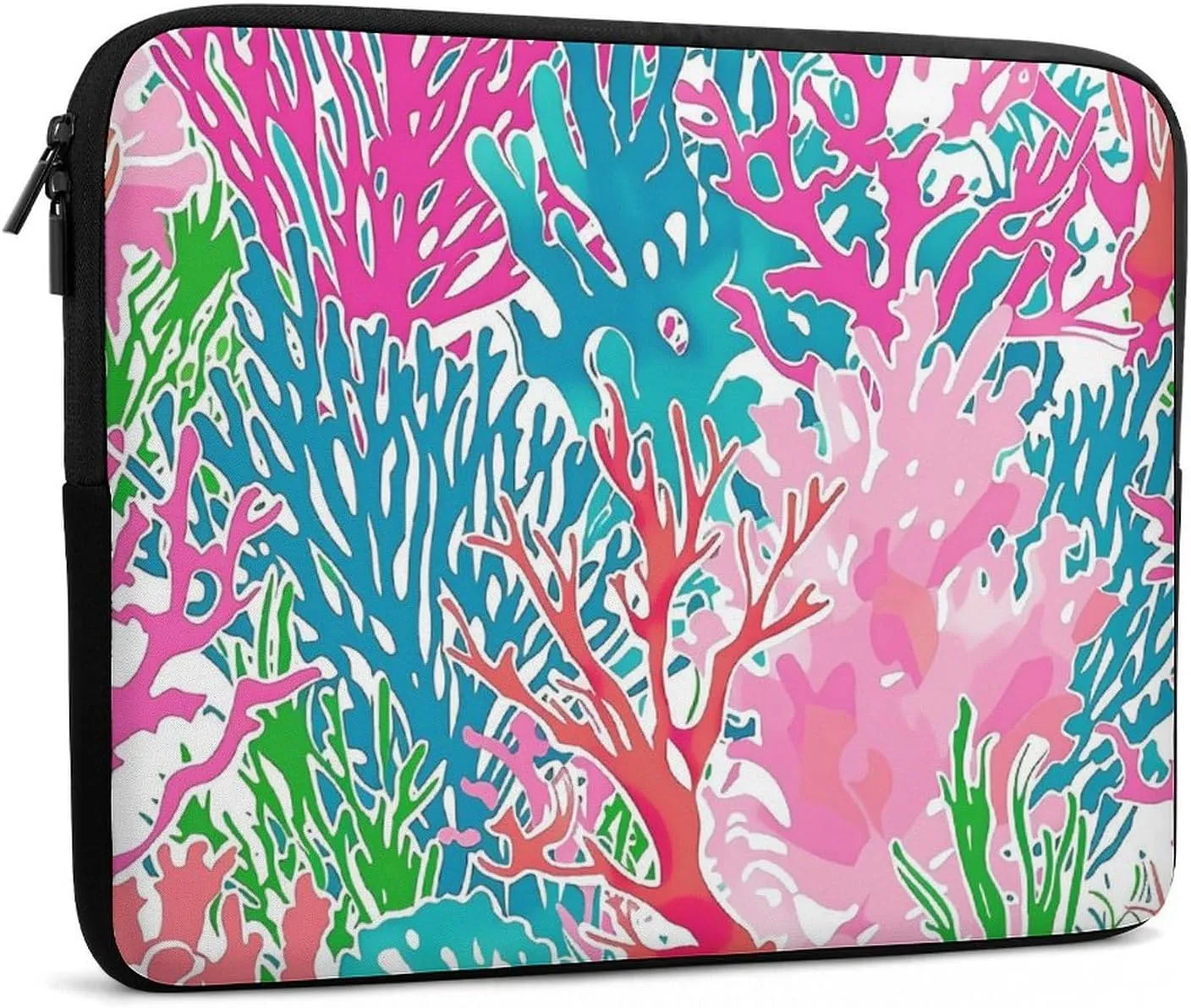 Colorful Coral Reef Print Personalized Laptop Bag Business Casual Laptop Cases Slim Computer Bag Briefcase