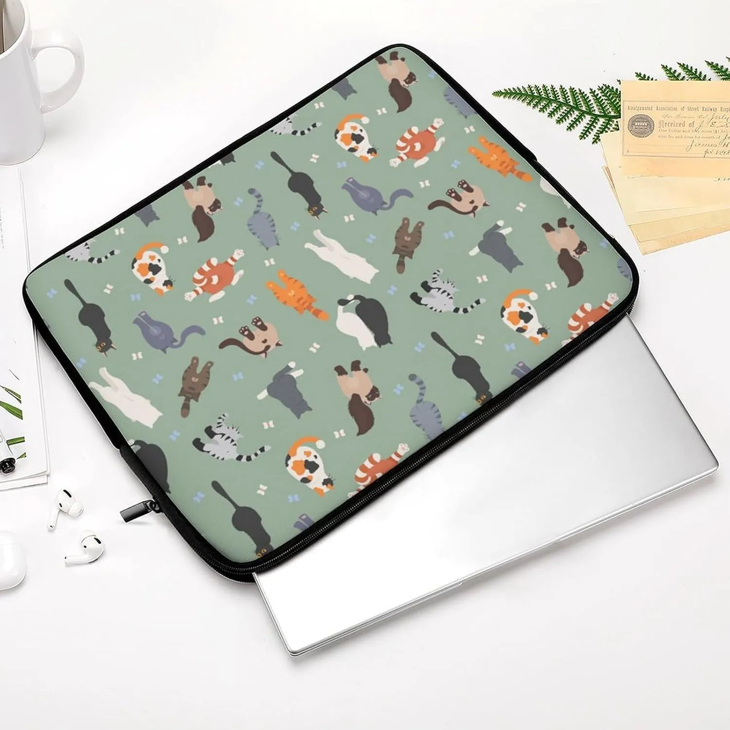 Coloring Cats Butts Personalized Laptop Bag Business Casual Laptop Case Slim Computer Bag Briefcase