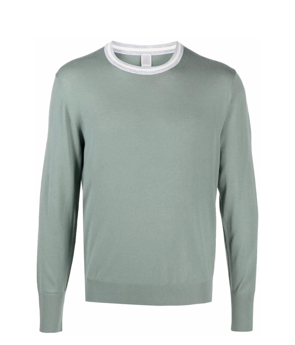 Crew Neck Sweater in Military Green