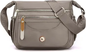 Crossbody Bags for Women Ultra-light Shoulder Bag Ladies Handbag with Adjustable Wide Strap Hobos & Shoulder Bags Satchels for Outdoors Workout Travel Shopping Messenger Bag Daily Use Gray