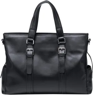 CSCDD Genuine Leather Men's Handbag Layer Cowhide Bag Business Casual Briefcase Men's Bag