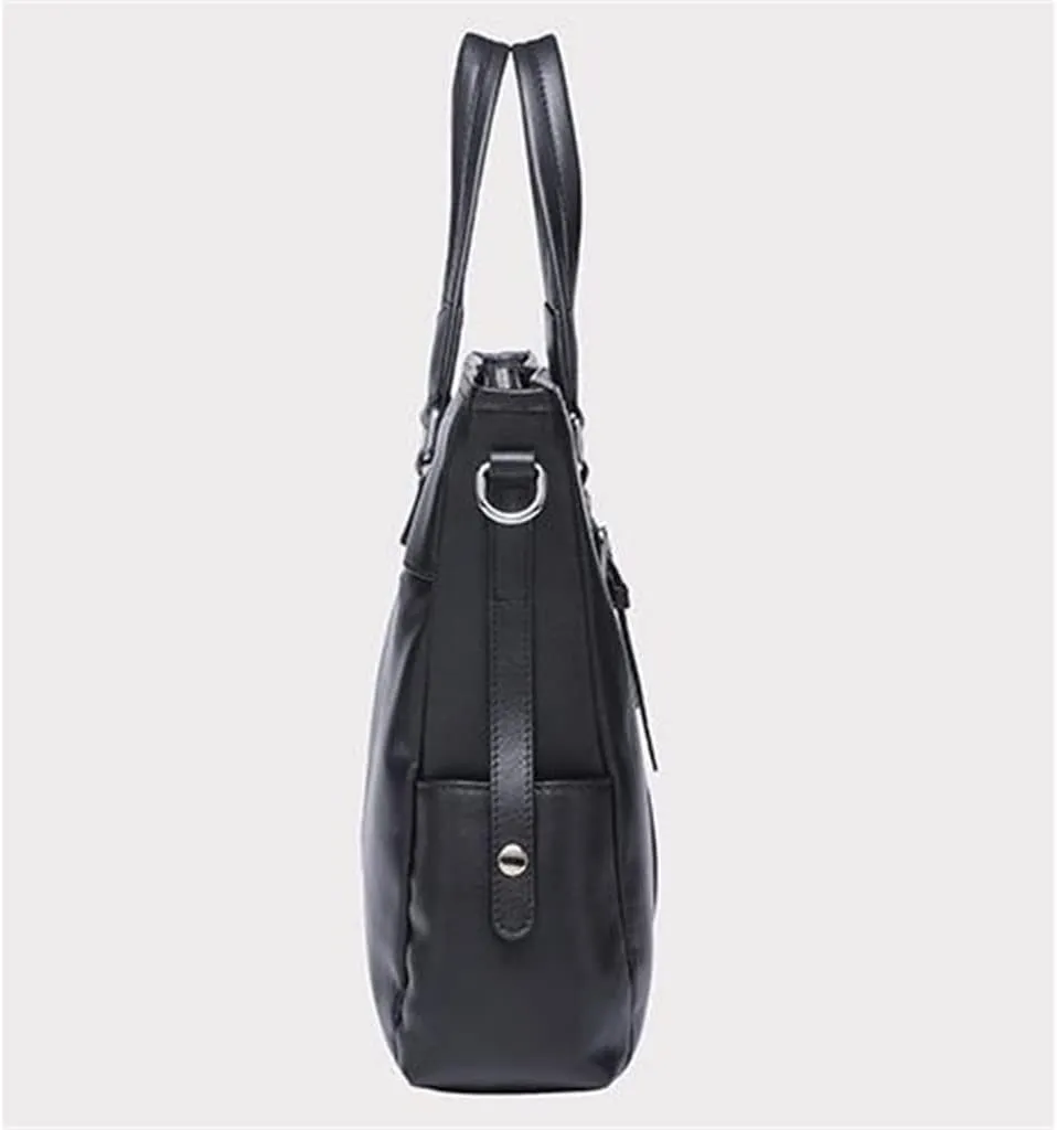 CSCDD Genuine Leather Men's Handbag Layer Cowhide Bag Business Casual Briefcase Men's Bag