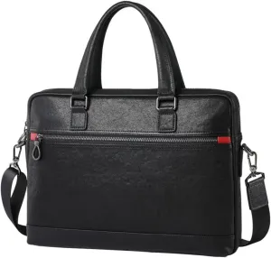 CSCDD Men's Handbag Leather Business Casual Layer Cowhide Cross Briefcase Men