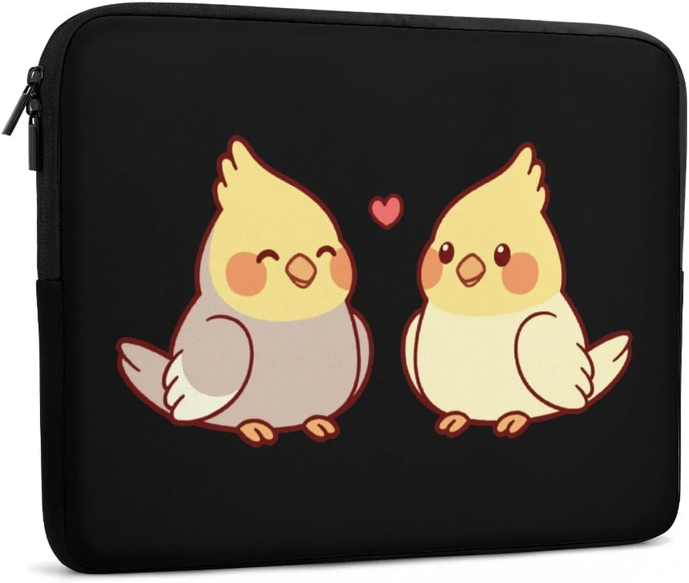Cute Cartoon Cockatiel Personalized Laptop Bag Business Casual Laptop Case Slim Computer Bag Briefcase