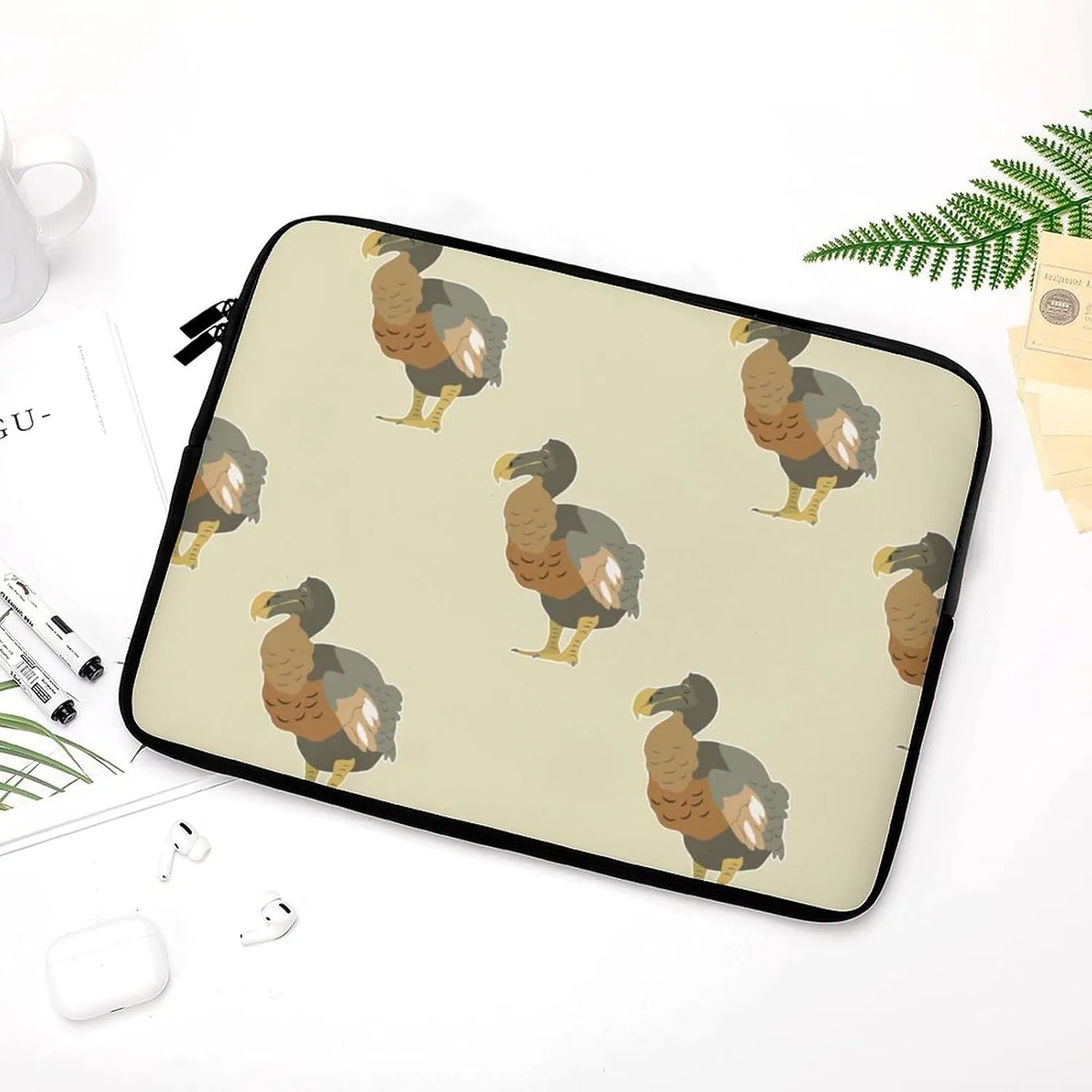Cute Dodo Birds Personalized Laptop Bag Business Casual Laptop Case Slim Computer Bag Briefcase