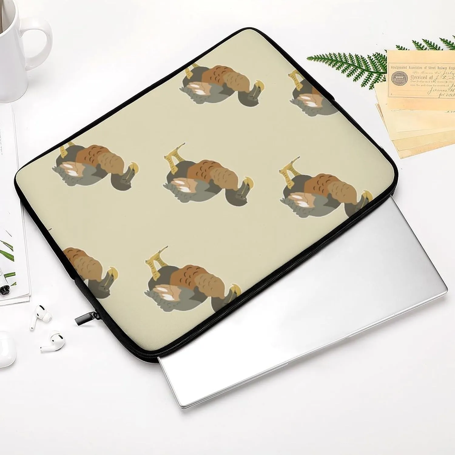 Cute Dodo Birds Personalized Laptop Bag Business Casual Laptop Case Slim Computer Bag Briefcase