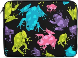 Cute Frogs Personalized Laptop Bag Business Casual Laptop Case Slim Computer Bag Briefcase
