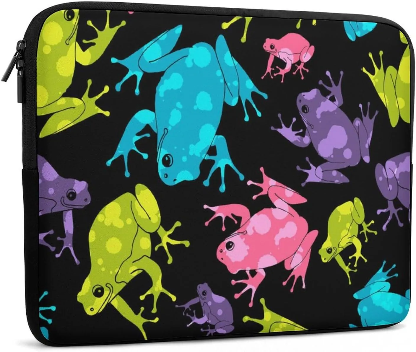 Cute Frogs Personalized Laptop Bag Business Casual Laptop Case Slim Computer Bag Briefcase