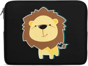 Cute Lion Personalized Laptop Bag Business Casual Laptop Case Slim Computer Bag Briefcase