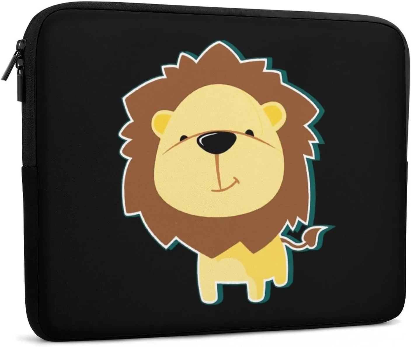 Cute Lion Personalized Laptop Bag Business Casual Laptop Case Slim Computer Bag Briefcase