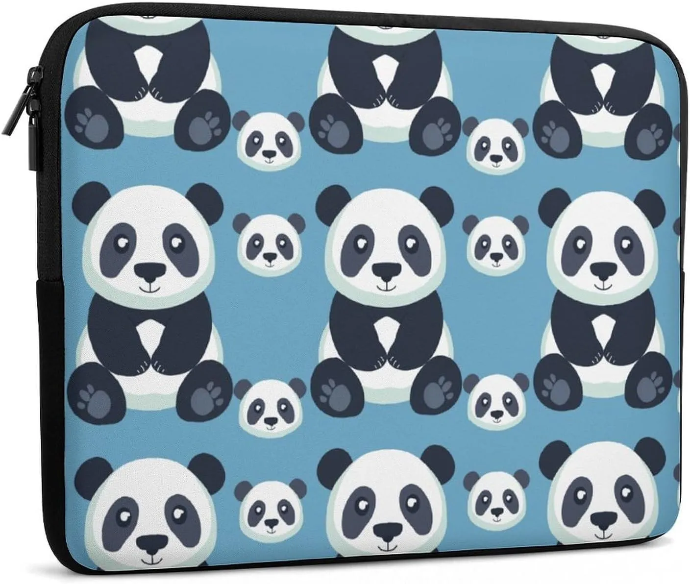 Cute Panda Personalized Laptop Bag Business Casual Laptop Cases Slim Computer Bag Briefcase