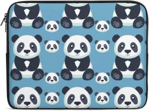 Cute Panda Personalized Laptop Bag Business Casual Laptop Cases Slim Computer Bag Briefcase