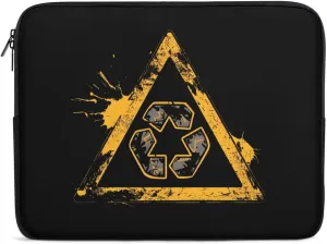 Cycle Recycling Triangle Personalized Laptop Bag Business Casual Laptop Cases Slim Computer Bag Briefcase