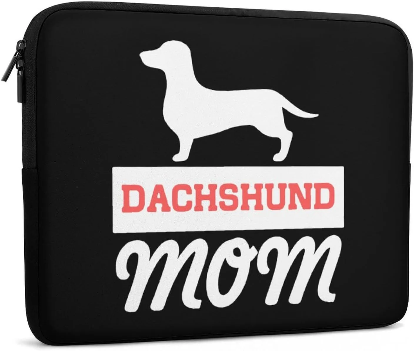Dachshund Dog Mom Personalized Laptop Bag Business Casual Laptop Case Slim Computer Bag Briefcase