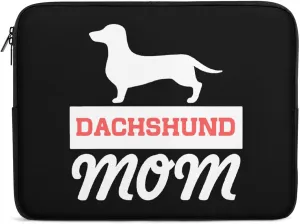 Dachshund Dog Mom Personalized Laptop Bag Business Casual Laptop Case Slim Computer Bag Briefcase
