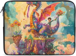 Dragon Neverland Personalized Laptop Bag Business Casual Laptop Cases Slim Computer Bag Briefcase