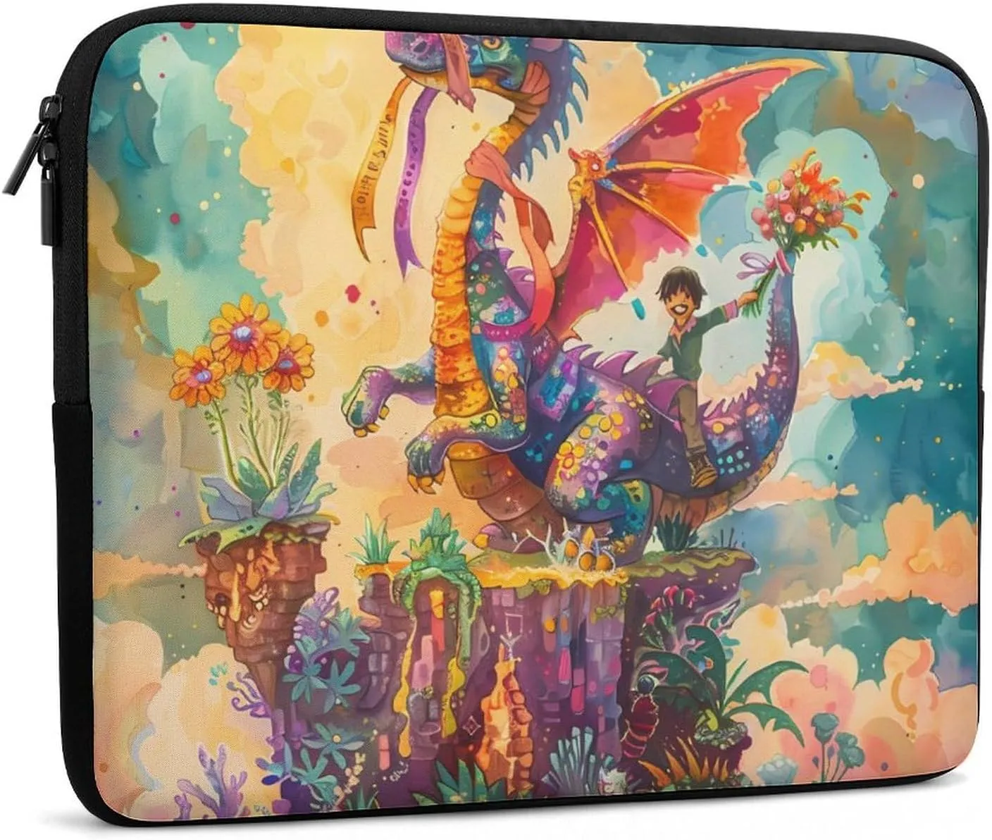 Dragon Neverland Personalized Laptop Bag Business Casual Laptop Cases Slim Computer Bag Briefcase